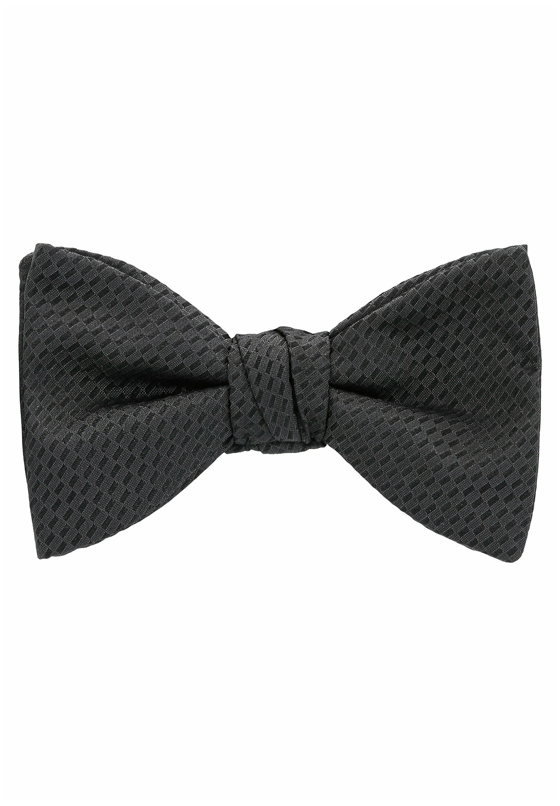 hermes black bow tie