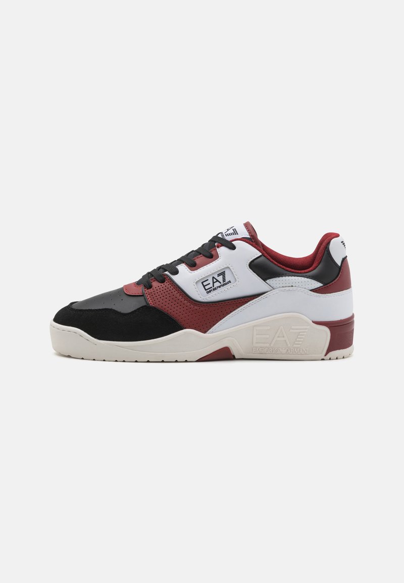 EA7 Emporio Armani BASKET UNISEX - Sportcipő - optic white/racer red/black