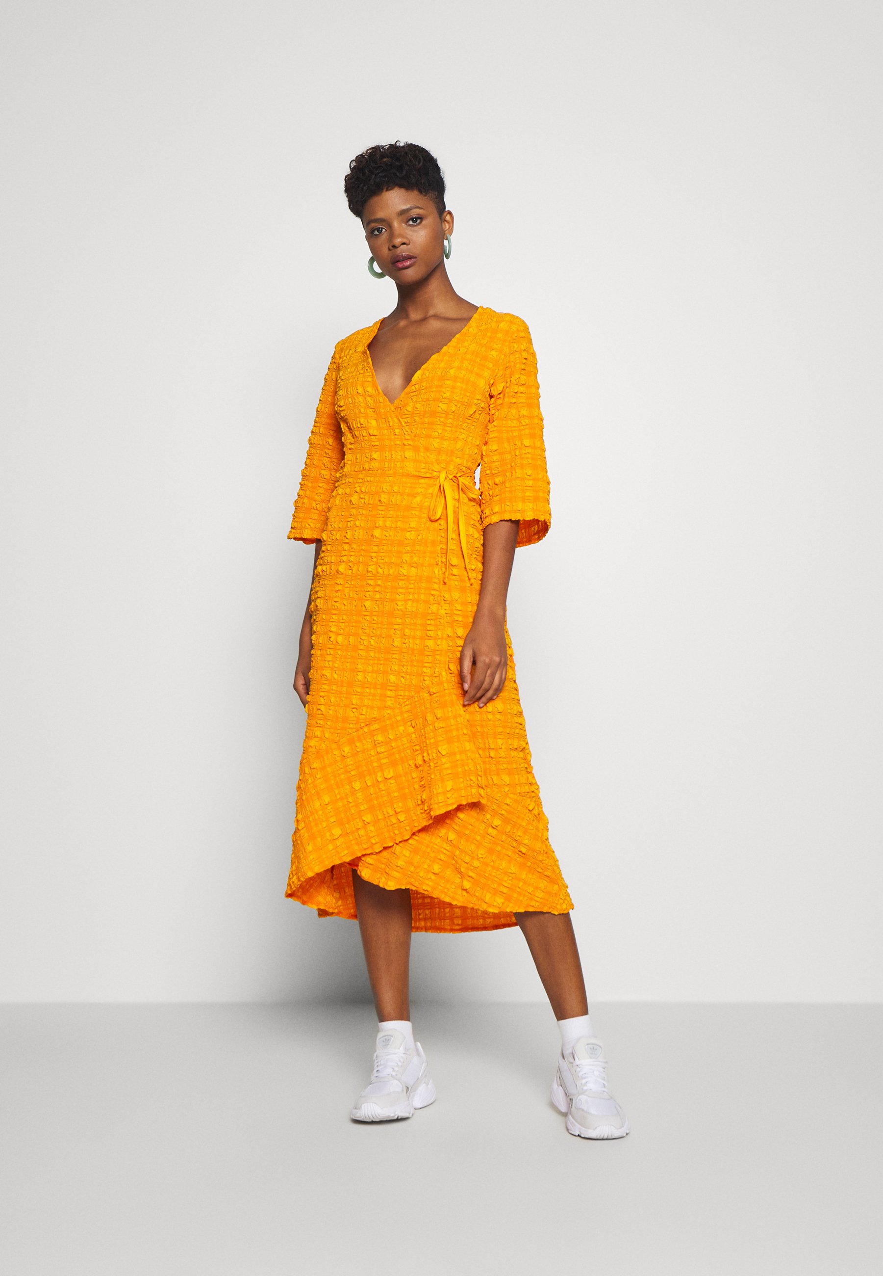 monki orange dress