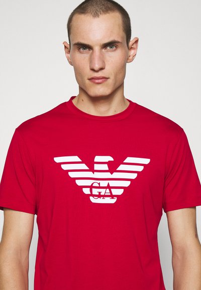 Emporio Armani T-shirt estampada - rosso