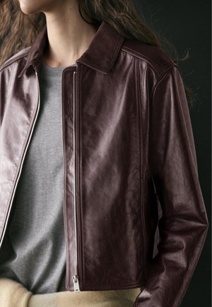 Massimo Dutti - Kurtka skórzana