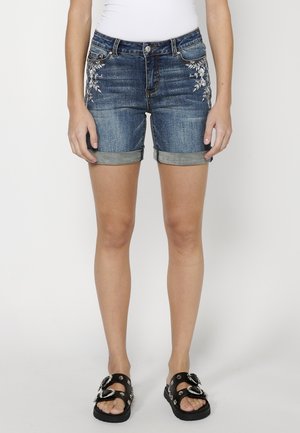 Jeansshort - azul osc   dark blue