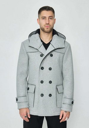 UNI CLASSIQUE À CAPUCHE - Manteau court - gris
