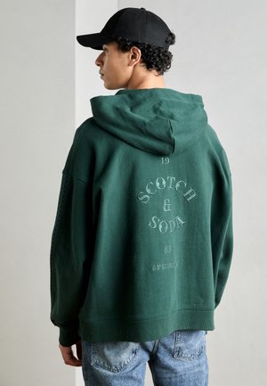 ZIPPED LOOSE FIT HOODIE - Sweatshirt - amsterdam green