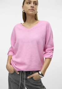 Vero Moda VMLEAF - Jersey de punto - fuchsia pink