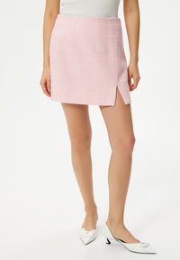 Koton MEDIUM RISE SLIT - Minirok - pink