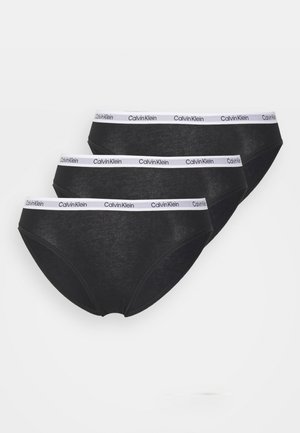 Calvin Klein Underwear BIKINI MODERN LOGO 3 PACK  - Slip - black