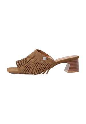 Pepe Jeans, W11 CARINE FRINGES W - Kontsaga tagant lahtised kingad - tobacco brown
