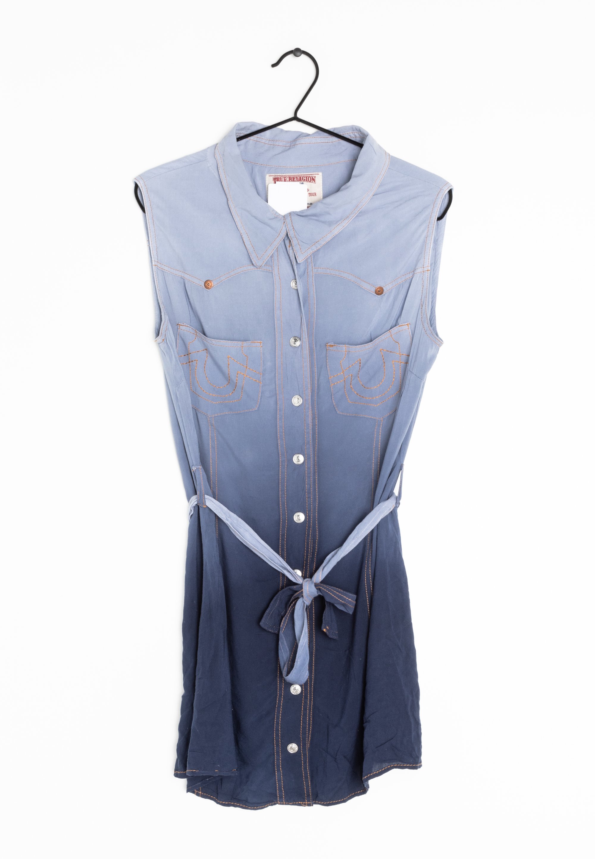 True Religion Shirt dress - blue - (Pre-owned) - Zalando.ie