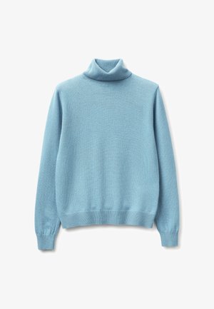 United Colors of Benetton, SKY BLUE TURTLENECK .. - Jumper - blue
