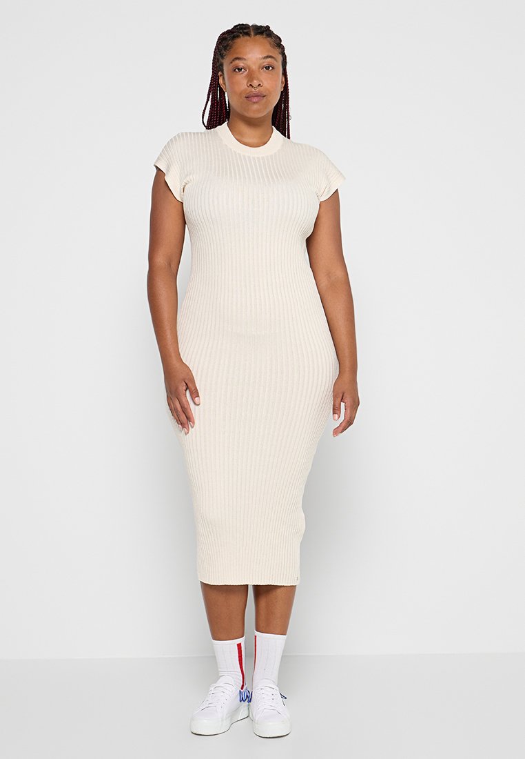 Tommy Jeans Gebreide jurk crème Tommy Jeans Gebreide jurk crème