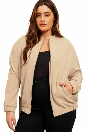 Friends Like These PLUS SIZE FIT - Bomber Jacket - camel