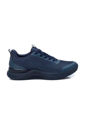 Zapatillas deportivas marinas con parte superior de malla transpirable, suela de goma, puntera redonda y acentos contrastantes en los laterales y la parte trasera.