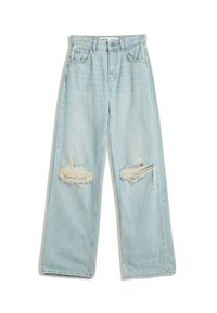 RIPPED WIDE - Blugi loose fit - dark blue