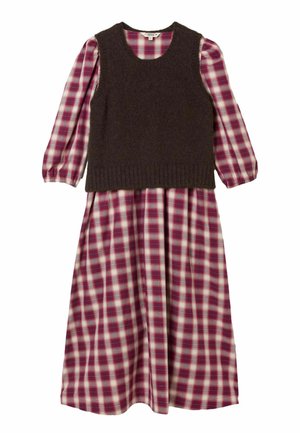 FatFace, 2IN1 MIDI DRESS - Freizeitkleid - red check
