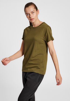 BASIC  - Basic T-shirt - dark olive