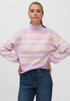 Vero Moda, KNITTED PULLOVER VMELSA KNITTED PULLOVER - Pullover - orchid petal
