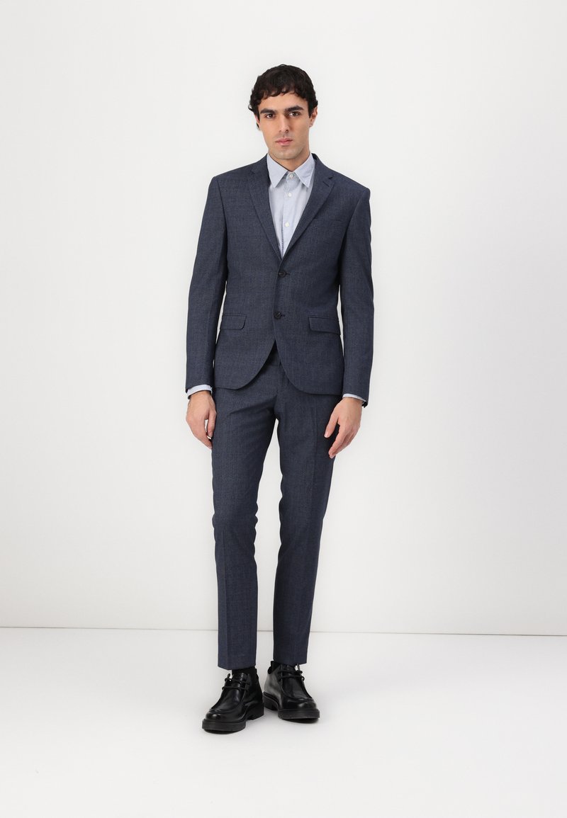 Isaac Dewhirst NOTCH SUIT TEXTURE SLIM - Κοστούμι - navy mix