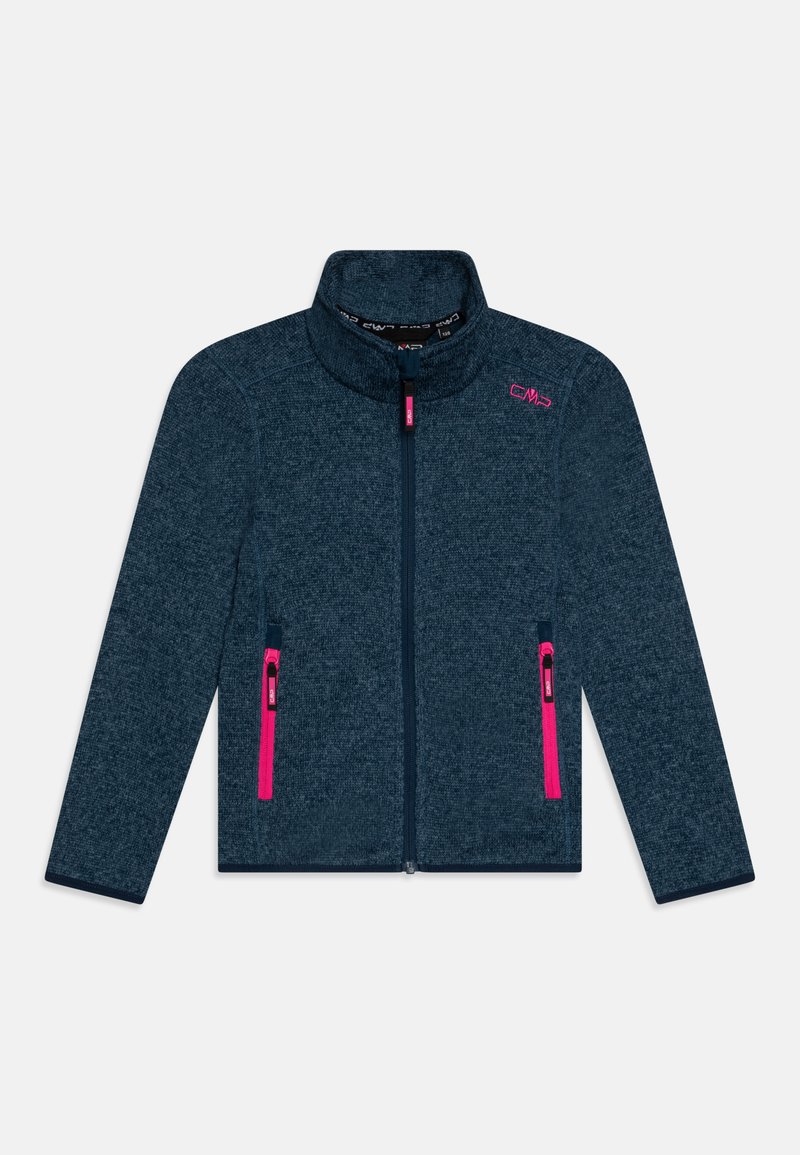 CMP GIRL JACKET - Fleece jacket - blue/fuxia