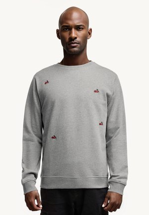 Slopes&Town VESPA EMBROIDERIES - Felpa - melange grey