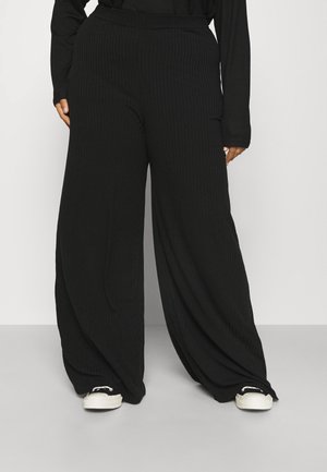 WID LEG TROUSER - Trousers - black