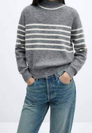 Mango Pullover - mottled light grey