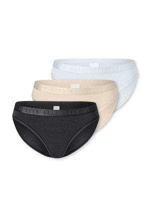 3-PACK - ELLE SUPER SOFT - Bikiniunderdel - white beige black