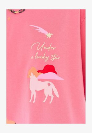 NAOKO, T-SHIRT LUCKY STAR XS/S - Tričko s potlačou - light pink