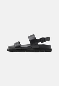 LEATHER UNISEX - Sandaler - black