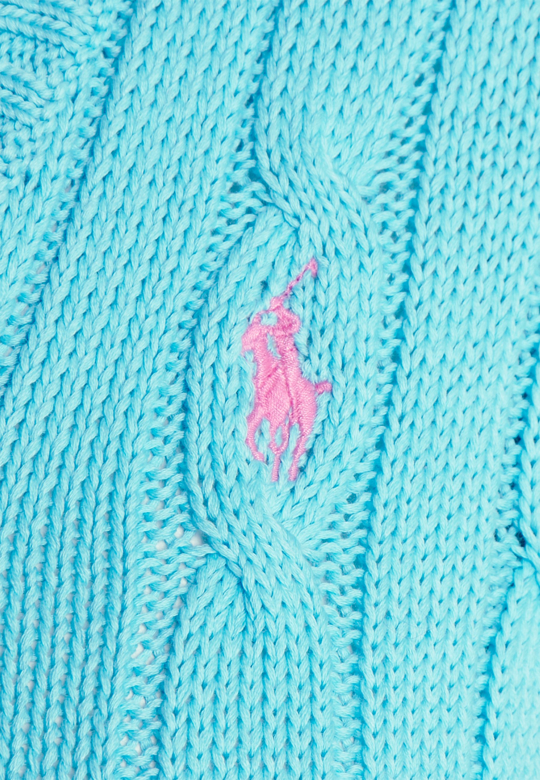turquoise cable knit sweater