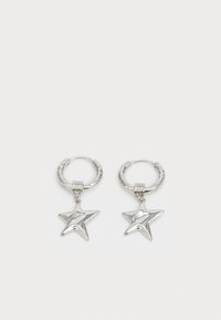 NOVA HOOP EARRINGS - Orecchini - shiny silver-coloured