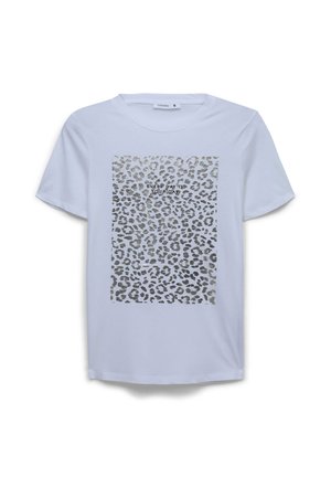 Terranova, LAMINATED PATTERNED - T-shirt con stampa - bianco ottico