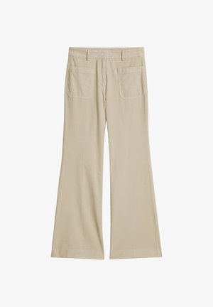 Marc O'Polo, MARC O'POLO HOSE MODEL MARTHE FLARED AUS FEINCORD - Broek - linen beige