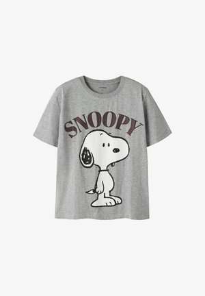 TWO SOON, T-SHIRT SNOOPY - T-shirt imprimé - grey melange