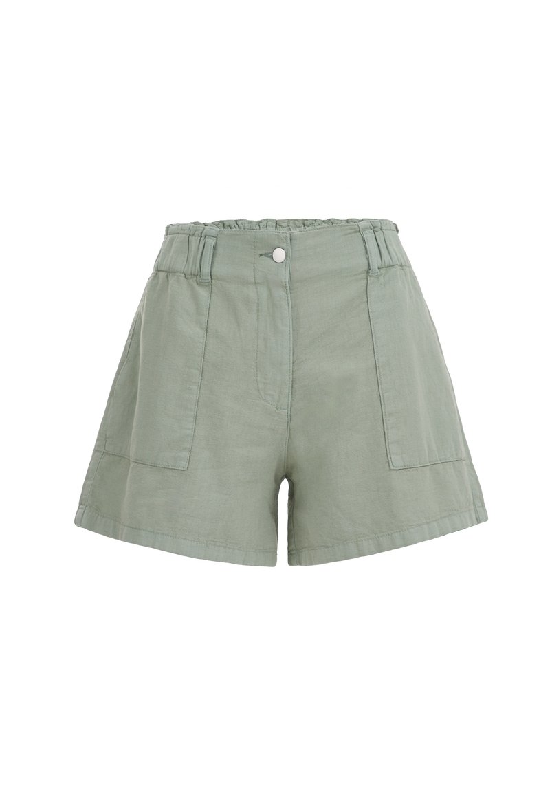 WE Fashion Shorts lichtgroen gemêleerd WE Fashion Shorts lichtgroen gemêleerd