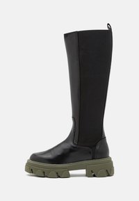 Não selecionado, black/green