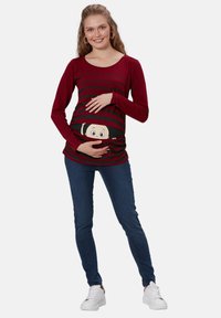 M.M.C. GUCK GUCK - Longsleeve - weinrot