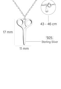 Sofia Milani SCISSOR - Halskæder - silver coloured