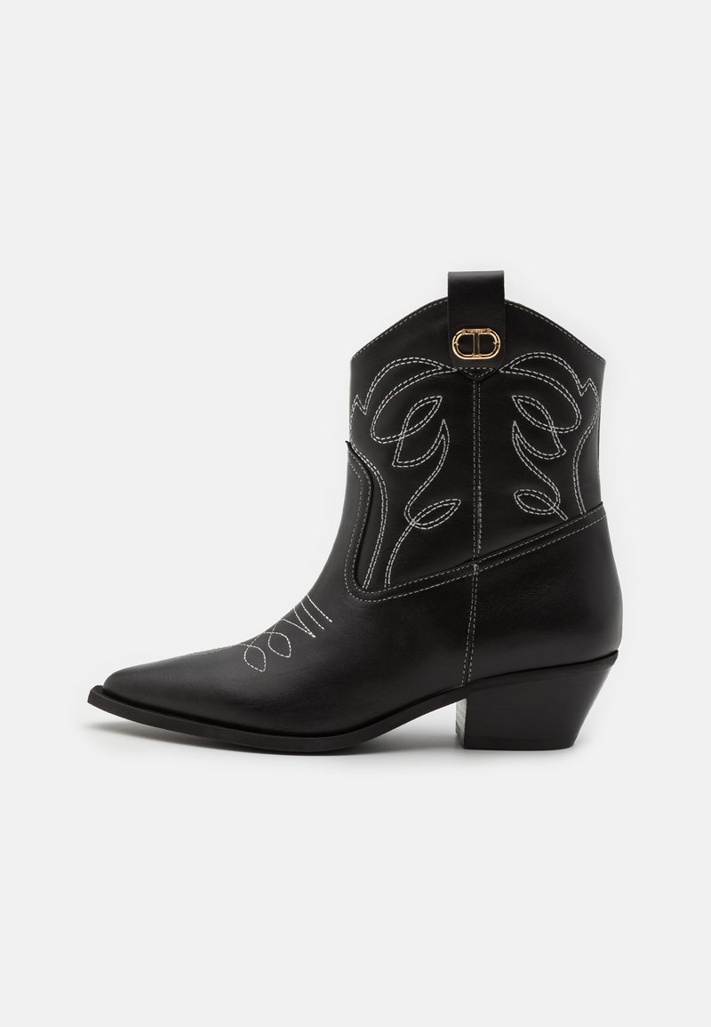 TWINSET Cowboy-/Bikerlaarsjes zwart