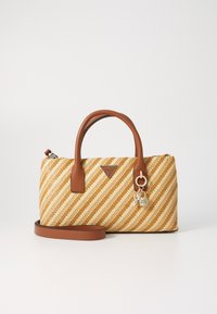 SIMONA SMALL SATCHEL - Handbag - natural/cognac