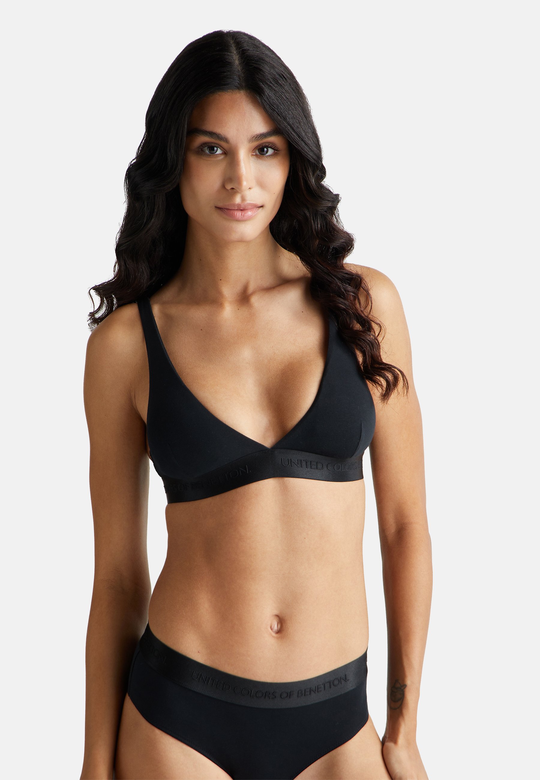 United Colors of Benetton Reggiseno a triangolo black/nero
