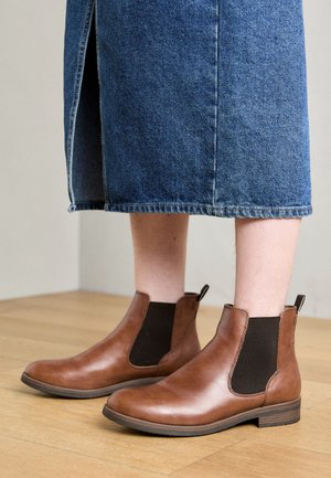 Tamaris Boots à talons - cognac