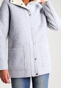 ICHI Cappotto corto - mottled grey