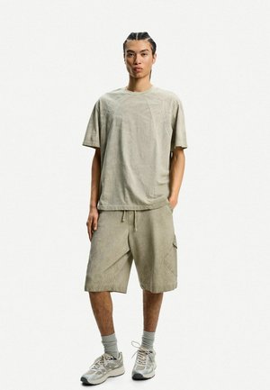 SHORT SLEEVE FADED - T-shirt basique - camel