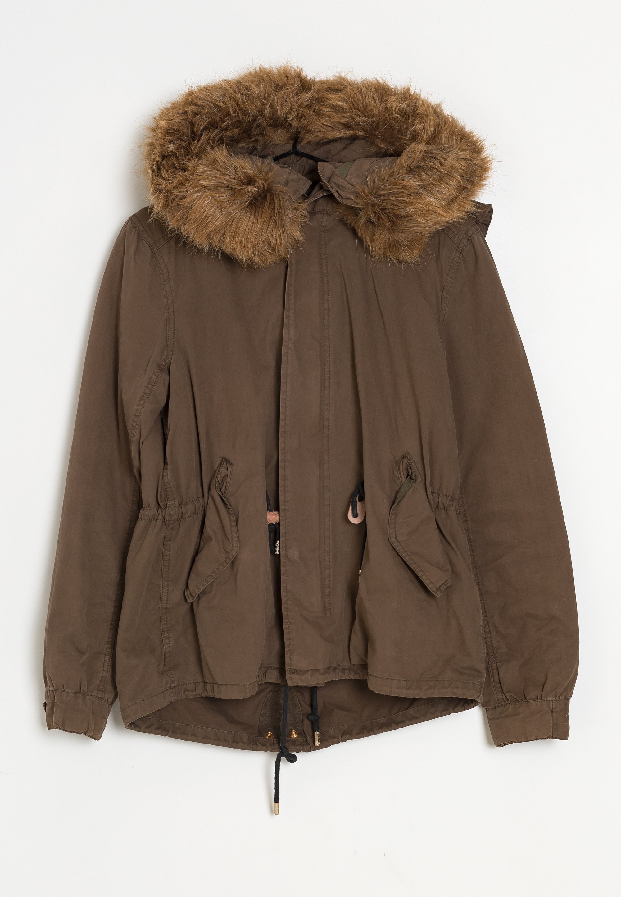 Kapuze Zara Winterjacken Frauen Zara Winterjacke Brown/braun (Pre