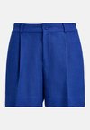 PLEATED LINEN-COTTON HERRINGBONE SHORT - Shorts - cruise royal