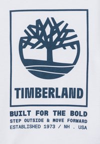 Timberland SHORT SLEEVES - Nyomott mintás póló - blanc