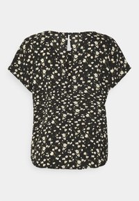 JDY Petite JDYPIPER  - Blusa - black/new wheat and white tulips