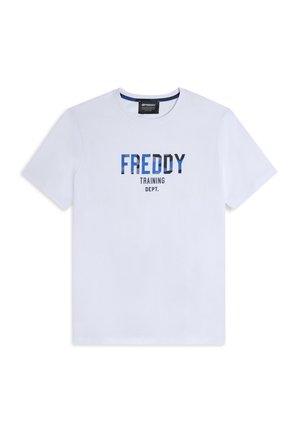Freddy COMFORT FIT CON LOGO CAMOUFLAGE - T-shirt con stampa - bianco