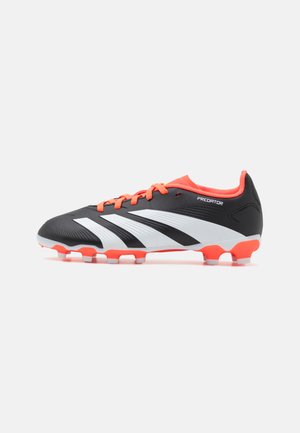 PREDATOR 24 LEAGUE LOW MULTI-GROUND - Voetbalschoenen met kunststof noppen - core black/footwear white/solar red